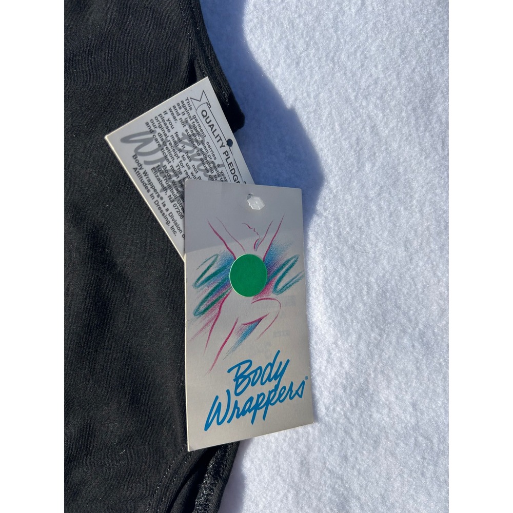 Body Wrappers Kids Black Boatneck Leotard Performance Dance Ballet 3-4 - Picture 2 of 6